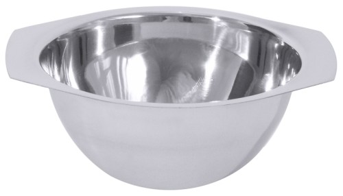 Beilageschüssel, tief aus Edelstahl, hochglänzend, mittelschwere Qualität Volumen: 0,3 l, Durchmesser innen: 11,5 cm, Höhe: 5 cm