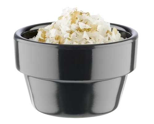 Schale -FLOWER POT- Ø 6 cm, H: 3,5 cm Melamin, grau 0,04 Liter spülmaschinengeeignet stapelbar nicht mikrowellengeeignet