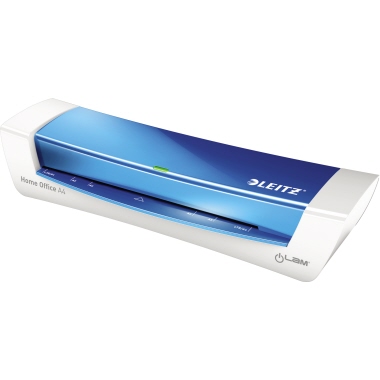 Leitz Laminiergerät iLAM Home Office Heißlaminierung 37 x 7,6 x 12,8 cm (B x H x T) DIN A4 blau metallic