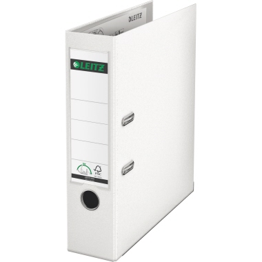 Leitz Ordner 80mm DIN A4 Pappe Material der Kaschierung außen: Polypropylen weiß