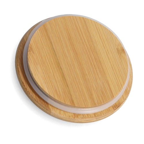 Vorratsdose m. Bambusdeckel, 1200 ml, Steingut,.