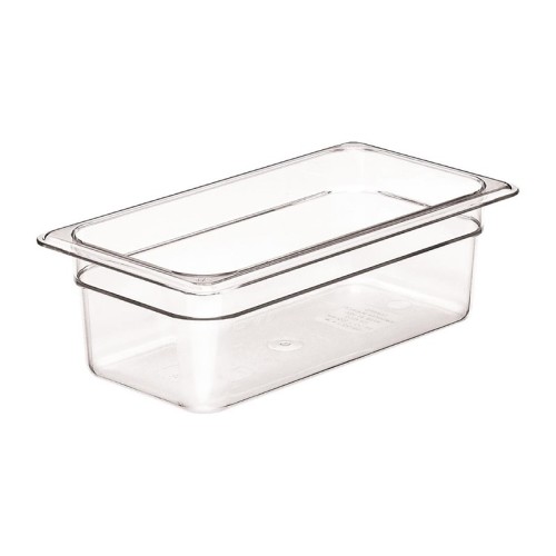 Cambro Polycarbonat GN 1/3 Behälter 100mm. Ermöglicht das Lagern, Transportieren und Servieren aus einem Behälter. GN