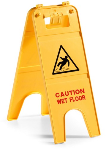 GVS-Warnschild *2-TEILIG* ACHTUNG RUTSCHGEFAHR