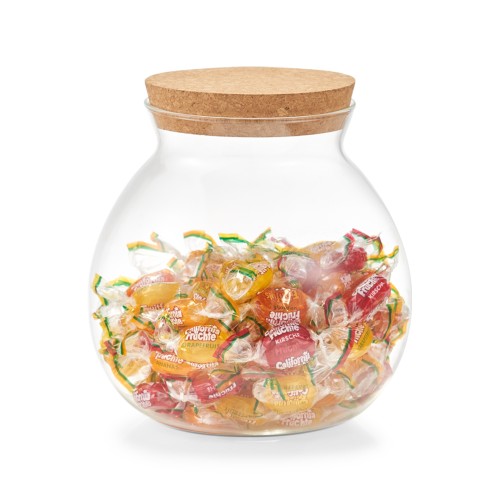 Vorratsglas, Glas; Kork, Ø15,1x15,7 cm. Farbe: transparent. Fassungsvermögen: 1700 ml. Rund und schön anzusehen! Das Vorratsglas ist mit seiner