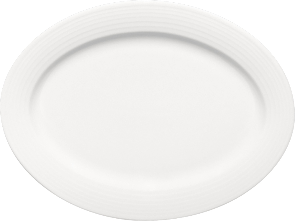 BAUSCHER dialog Platte oval Fahne 35 cm