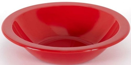 Roltex Teller in tiefer Ausführung 17,3 cm Durchmesser mit 400 ml Füllvermögen, BPA-frei, rot