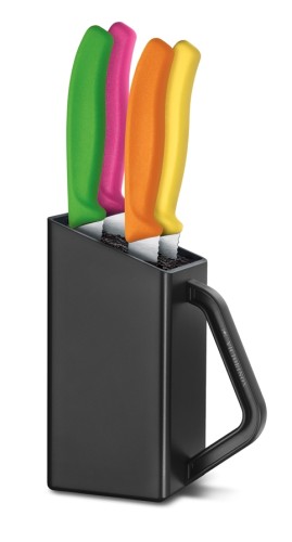 Victorinox Swiss Classic Steak- und Pizzamesserblock, 4-teilig assortiert