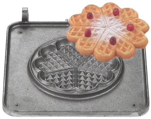 NEUMÄRKER Herz Klein Backplattensatz für Backsystem unbeschichteter Grauguss