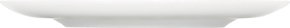 Bauscher Teller flach ENJOY, mit  Fahne, Durchmsser: 280 mm, Höhe: 25 mmm, uni weiss