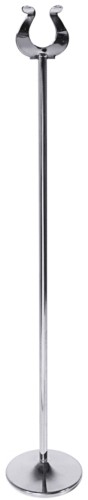 Bankettkartenständer aus Edelstahl, hochglänzend, schwere Qualität Bodendurchmesser: 8 cm, Höhe: 46 cm