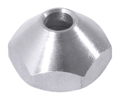 Zusätzliche Schraube mit 6 mm Durchlass für Fondant-/Likörtrichter ganz aus Edelstahl 18/10, seidenmatt, tropfdicht, mit