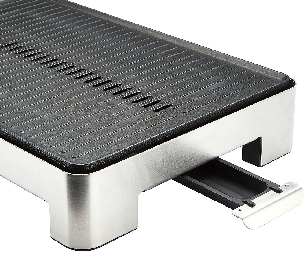 WMF Lono Tischgrill gerippt, Farbe: Cromargan