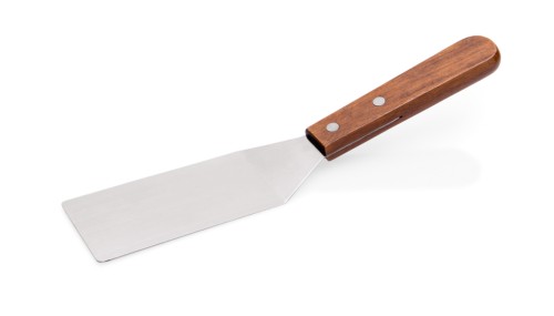 Wender. Edelstahl. geschlossen, mit Holzgriff. Maße: 10 x 5 cm.