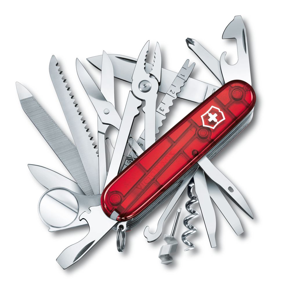 Victorinox SwissChamp, rot transparent