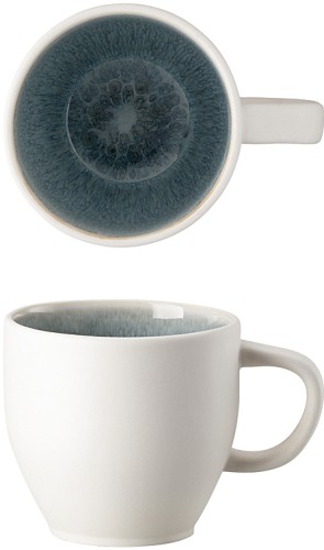 Junto Aquamarine (türkis) von Rosenthal, Kaffee-Obertasse, aus Steinzeug - spülmaschinengeeignet