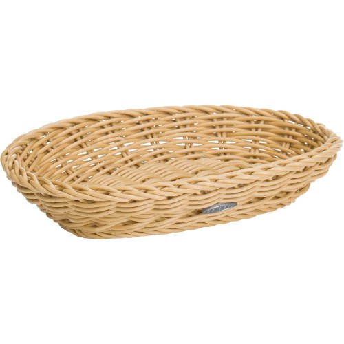 Westmark Tischkorb oval, 21 x 15 x 3,5 cm, hellbeige