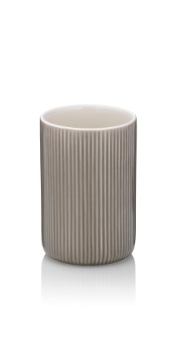 KELA Becher Ava Keramik steingrau 10,5cm 7,5cmØ