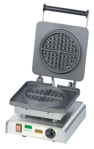 NEUMÄRKER Waffeleisen Americano I mit Digitaltimer, Aluminiumplatten beschichtet 310x340x250 mm