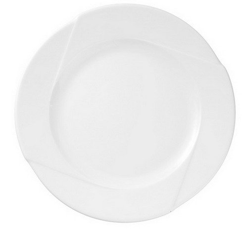 Speiseteller 26 cm, Restpostenartikel, Hotelgeschirr DANIELA, aus Porzellan, weiss. Made in Europe.