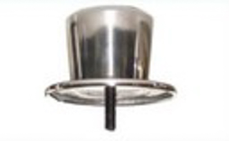 Mebu Absperrständer Namen, 2 Stück verchromt, Kopf trapezförmig