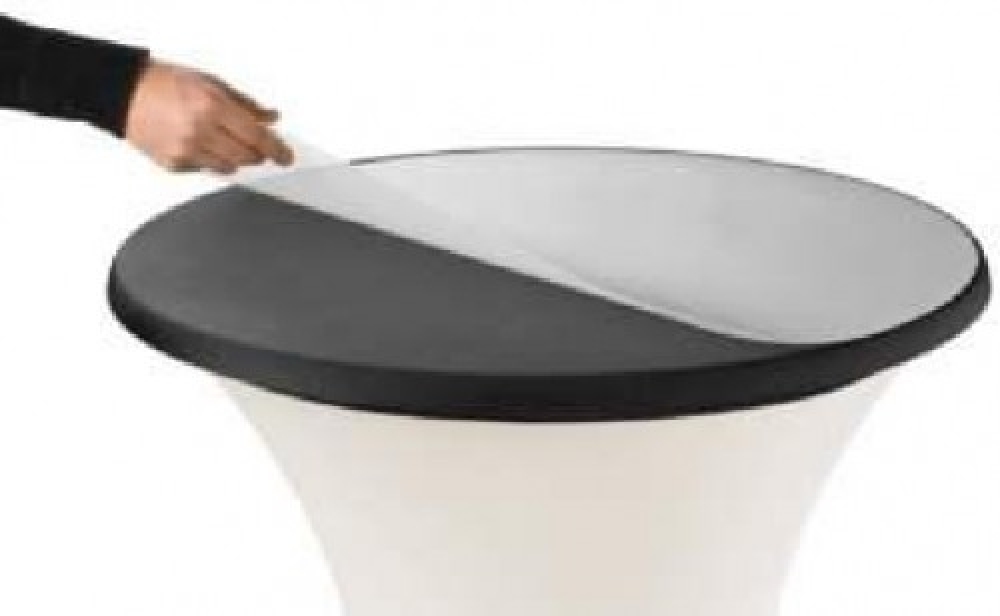 Schutzplatte für Stehtische mit 85 cm Durchmesser PVC Transparent