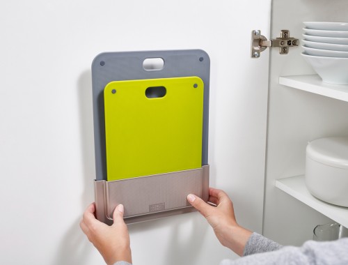 Joseph Joseph DoorStore Chop - 2-teiliges Schneidebrett-Set für die Küchenschranktür - mehrfarbig