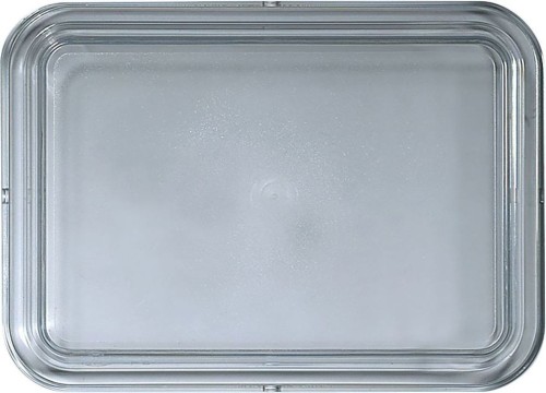 Schönwald Kunststoffdeckel aus Polypropylen, eckig, grau