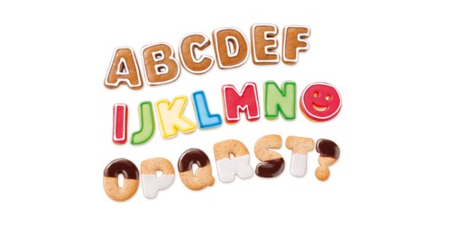 Ausstechformen Buchstaben DELÍCIA KIDS, 34 St.