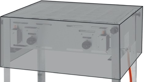 HENDI Schutzhülle - 720x560x(H)360 mm - geeignet für Grill-Master Maxi 154717
