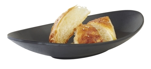 Schale -ZEN- 25 x 13,5 cm, H: 4 cm Melamin, schwarz, Steinoptik 0,25 Liter spülmaschinengeeignet stapelbar nicht