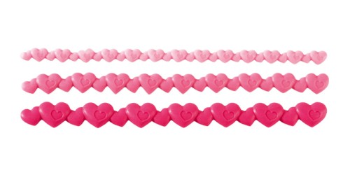 Silikonformen DELÍCIA DECO, Bordüre mit Herzchen