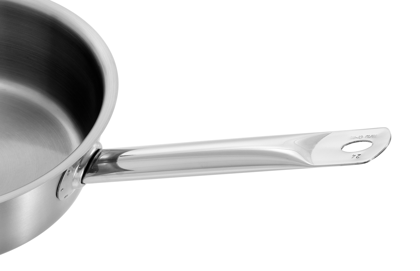 Bartscher Bratpfanne E240-D1 | Pfannen-Höhe: 75mm | Maße: 26 x 48,6 x 9,8 cm. Gewicht: 1,3 kg