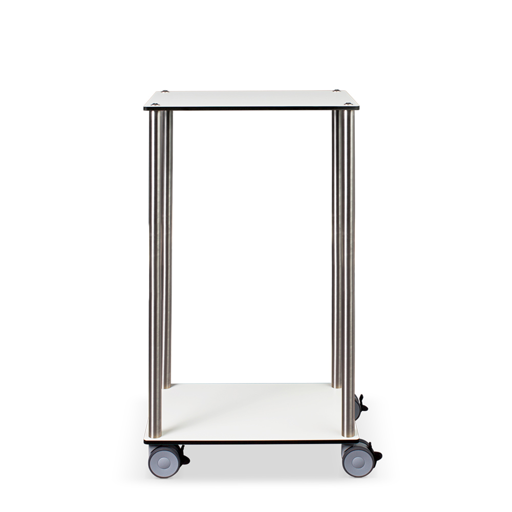 ETHERNASOLID® MULTICART Etagenwagen W12 mit 2 Böden, weiß