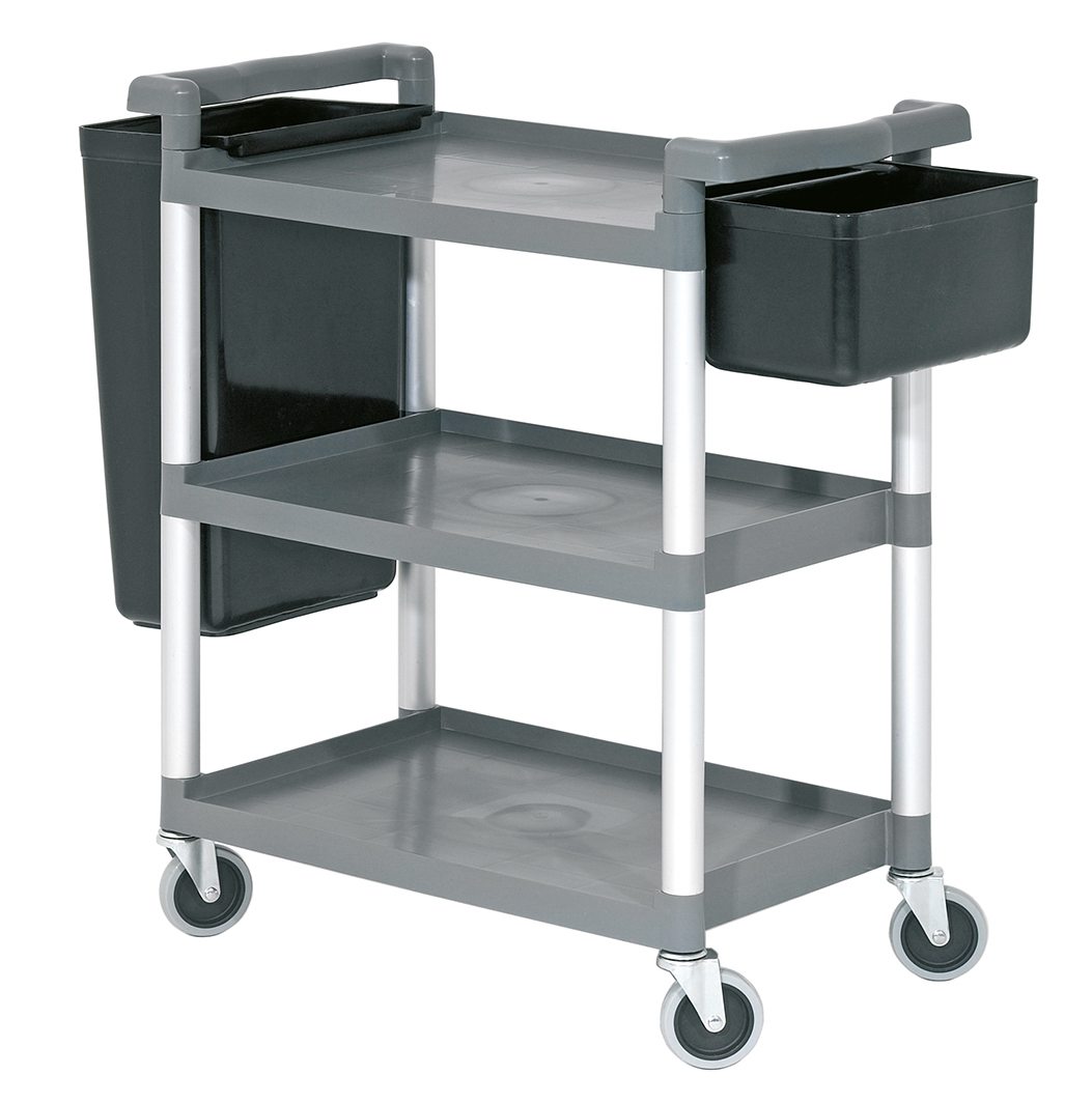 Bartscher Abräumbehälter-Set "Adjutant" |Besteckbehälter: Inhalt: ca. 9 Liter ,B 333 x T230 x H 178 mm | 33,5 x 23,7 x 56,0 cm. Gewicht: