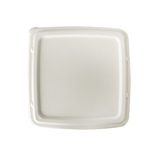 25 Deckel, Zuckerrohr "pure" 2 cm x 23,6 cm x 23,6 cm weiss von PAPSTAR