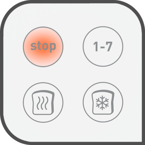 Tefal Toaster Sense [7 Bräunungsstufen; Digitaldisplay; Countdown; Aufwärmen; Auftauen: Krümelschublade; Stopp-Taste; Touch-Tasten;