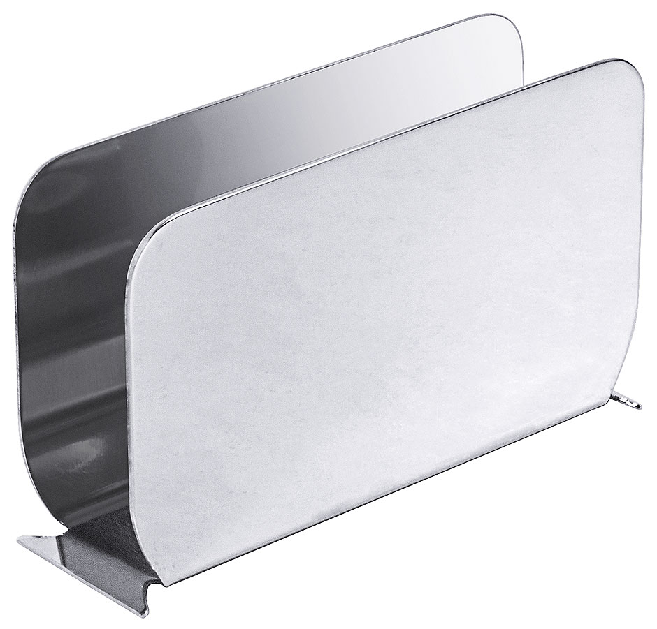 Serviettenhalter LUISE, aus Edelstahl 18/10, hochglänzend, Breite: 11 cm, Höhe: 7 cm