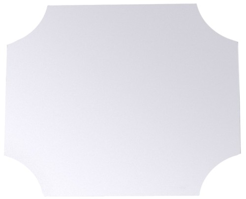 Buffet Modulsystem RECHTECK, kassettiert aus Edelstahl 18/10, hochglänzend, Materialstärke: 1,5 mm, auf vier Gummifüßen