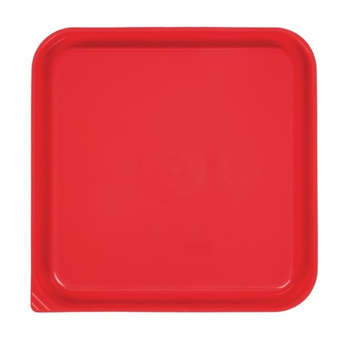 Cambro Deckel für Lebensmittelbehälter rot. Passt auf 5,7L und 7,6L Behälter. Passt auf quadratische 5,7L und 7,6L