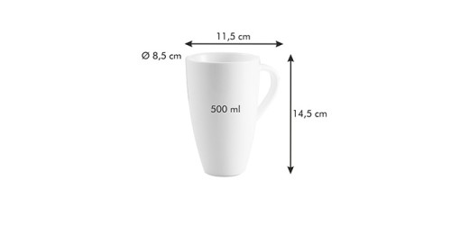 Latte-Becher ALL FIT ONE, Belly Porzallan Spülmaschinenfest