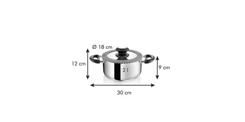 Kasserolle SmartCOVER mit Deckel ø 18 cm, 2.0 l