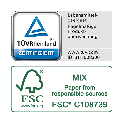 250 Teller, Pappe "pure" eckig 18 cm x 33 cm weiss von PAPSTAR