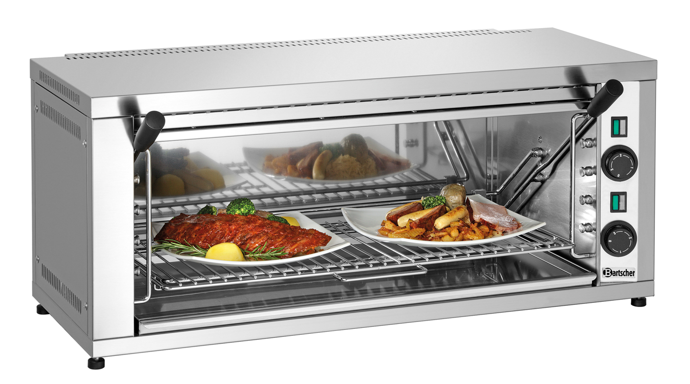 Bartscher Salamander 600-2Z |Fettauffangbehälter: Ja | Maße: 88 x 55 x 39,0 cm.Gewicht: 23 kg