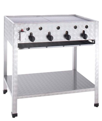 NEUMÄRKER Gas-Kombi-Standbräter - 4 Brenner nur für Propan-/Butangas 815x530x830 mm