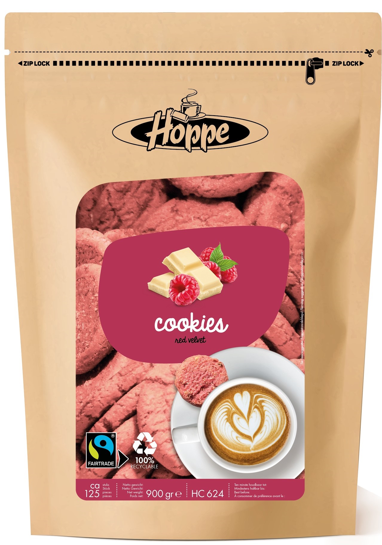 Cookies red velvet, 900 Gramm