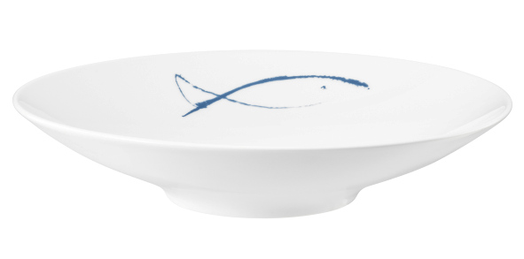 Seltmann Coupschale 28 cm M5381, rund, Form: Coup Fine Dining, Dekor: 57515 Blue Sea, hohe Kantenschlagfestigkeit, Made in Germany