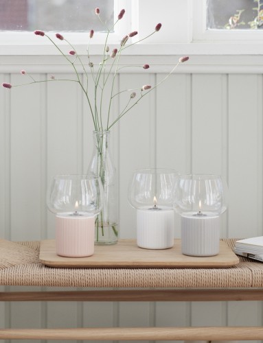 HYGGE Windlicht rose, Maße: 120 x 120 x 160 mm