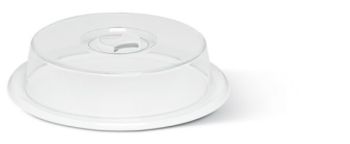 EMSA MICRO FAMILY Abdeckhaube, Höhe: 6 cm, Durchmesser 26 cm, transparent. Aus Polypropylen, spülmaschinengeeignet.