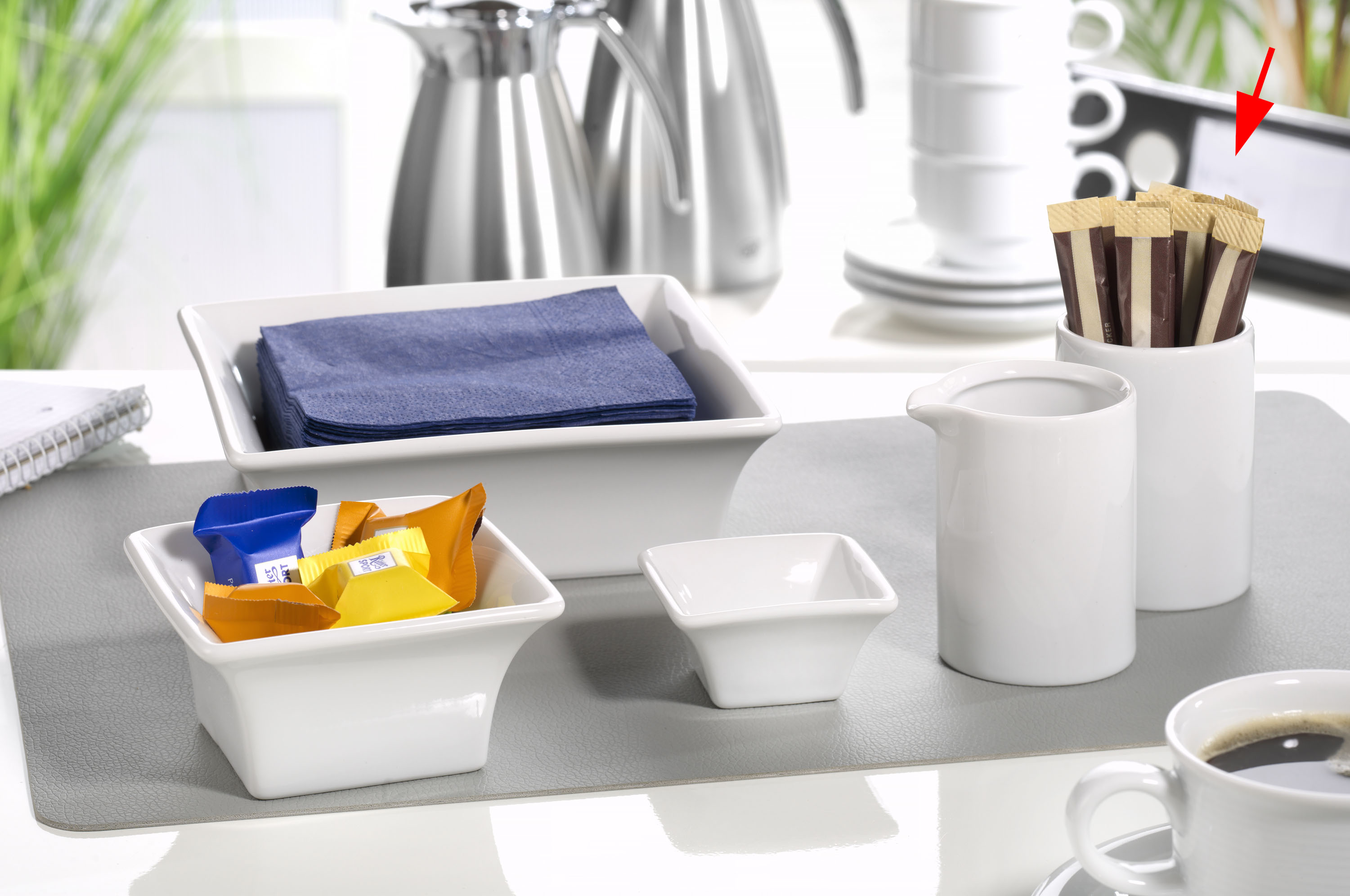 Zuckerstickbecher FRIENDS, Höhe: 78 mm, Durchmesser: 68 mm, Farbe: weiss