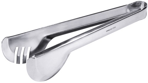 Universalzange aus Edelstahl 18/0, hochglänzend, ideal zum Greifen, Wenden und Servieren Länge: 24 cm
